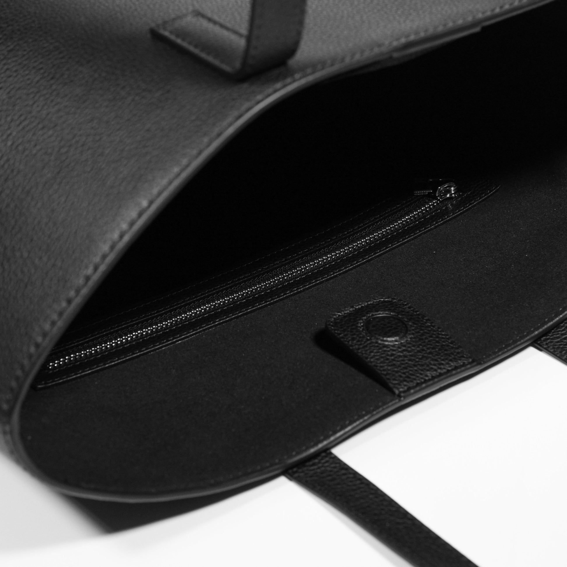 Italian Leather Casual Tote Bag (Grey) - aucentic