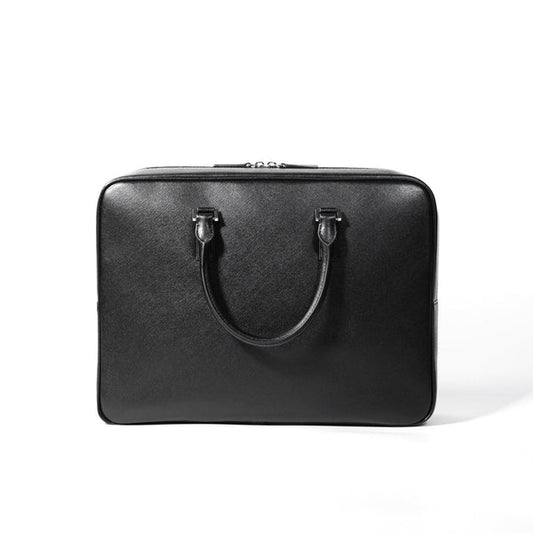 Italian Saffiano Leather Briefcase - aucentic