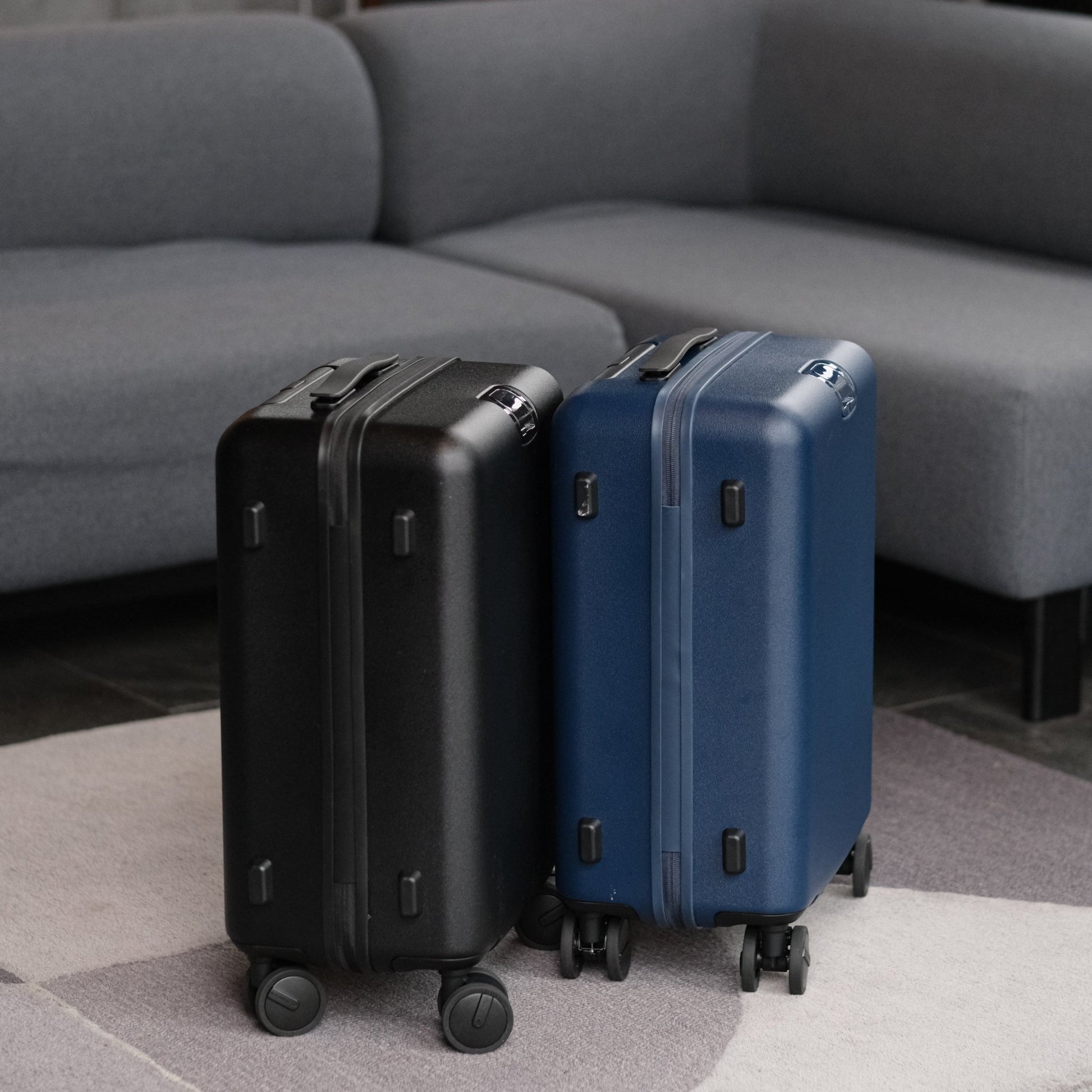 Essential Luxe Suitcase(Dark Blue) - aucentic