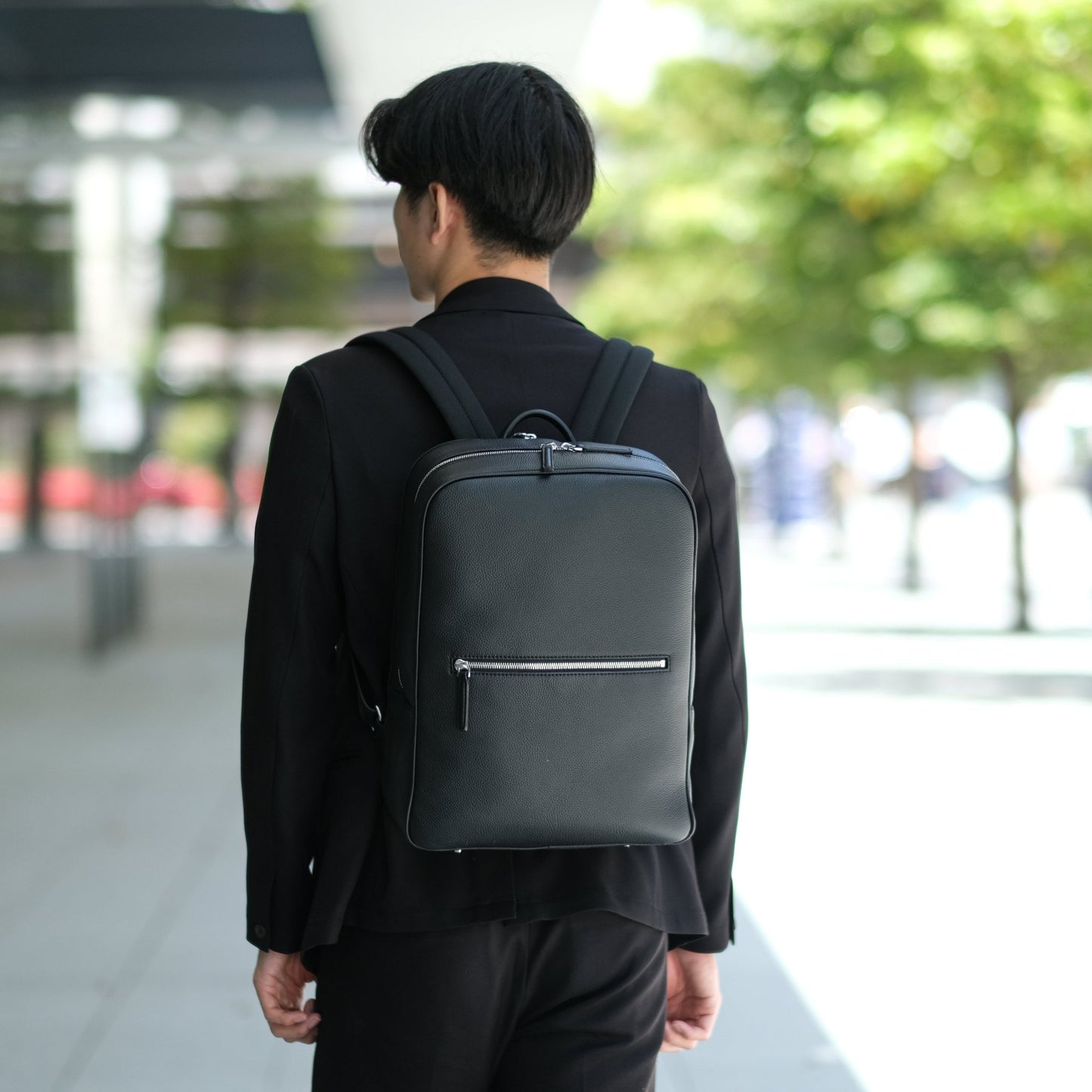 Full Grain Leather Backpack - aucentic
