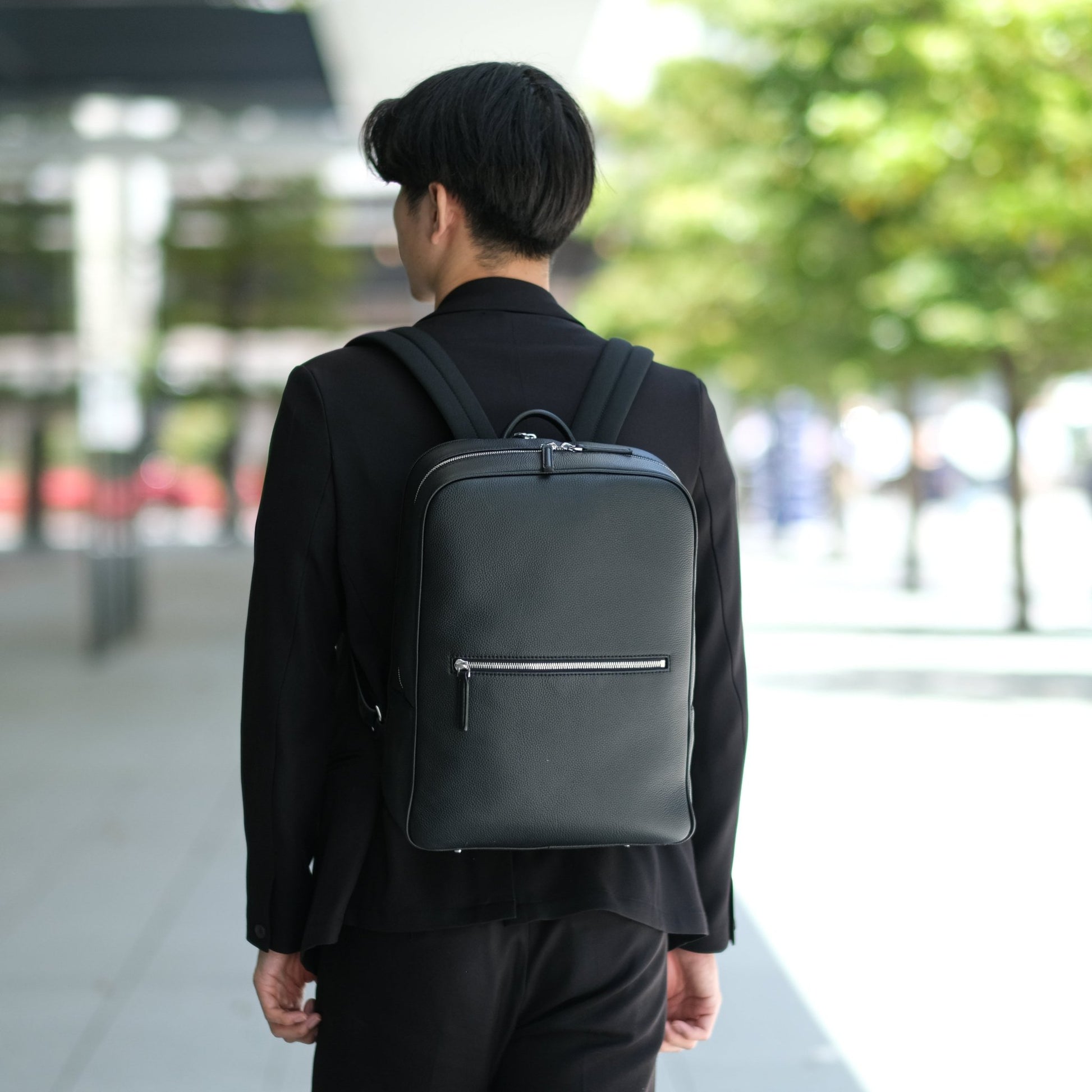 Full Grain Leather Backpack - aucentic