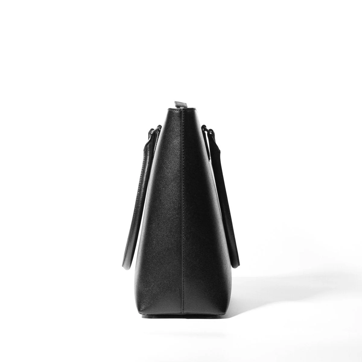 ITALIAN SAFFIANO LEATHER TOTE NAVY - aucentic