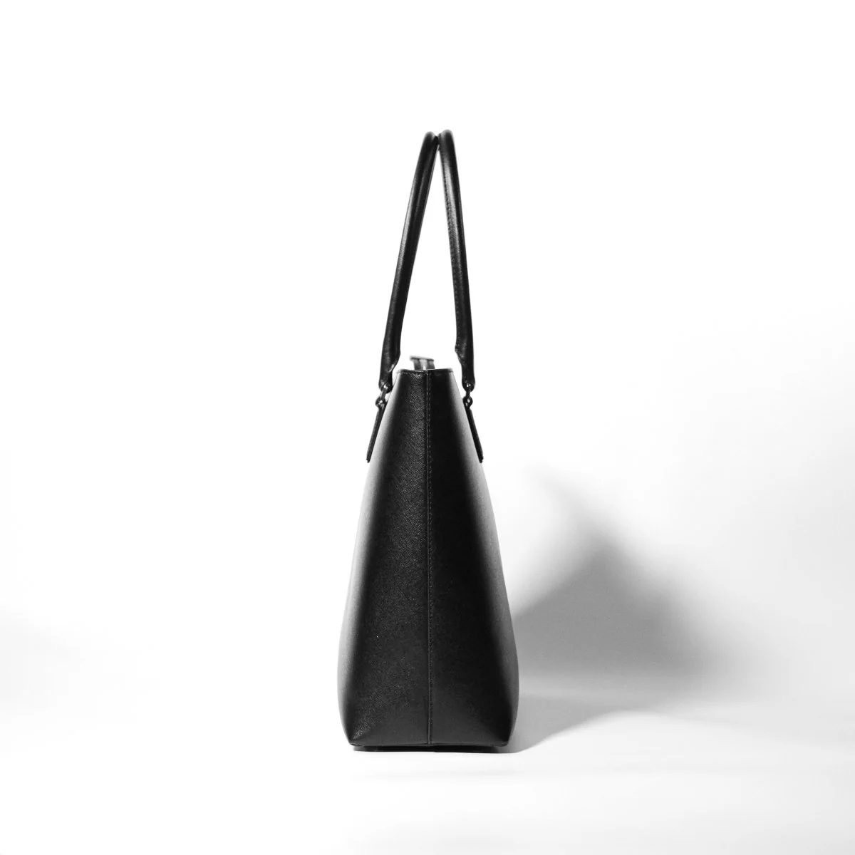 ITALIAN SAFFIANO LEATHER TOTE NAVY - aucentic