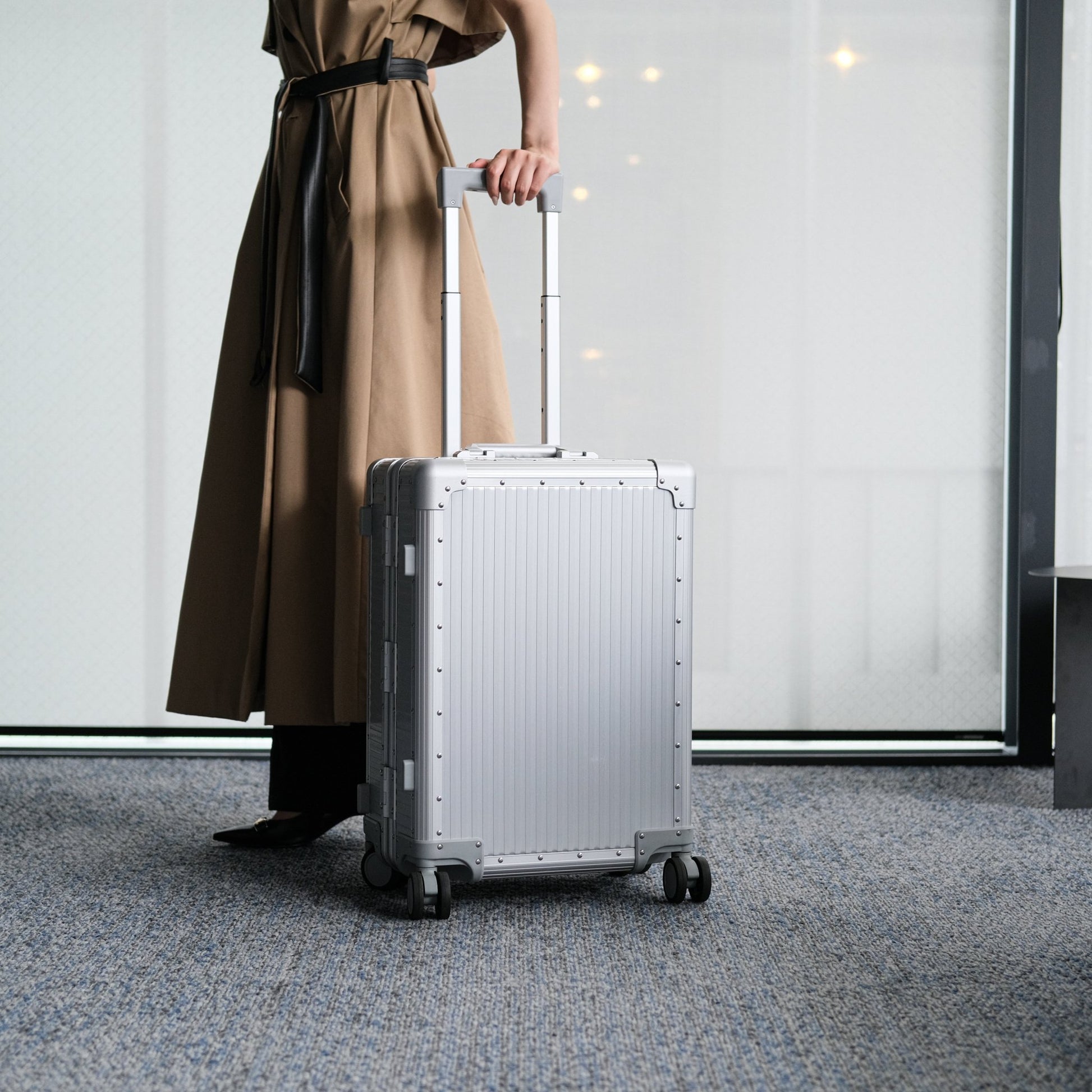 OPUS Stripe Aluminium Suitcase(Silver) Op.13 - aucentic